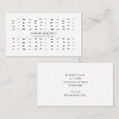 Moderne naaister kleermaker grillige hand steken visitekaartje (Voorkant / Achterkant)