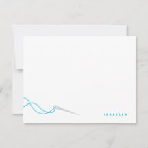 Moderne Naald en Draad in Aqua Naaien