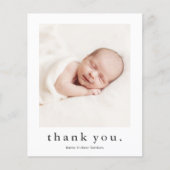 Moderne naam 2 Foto Baby Hartelijk dank (Voorkant)
