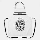 Moderne  naam Baking Queen Schort (Voorkant)