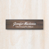 Moderne naam Bord Hout Grain Rustisch Deurteken Deurbordje (Voorkant)