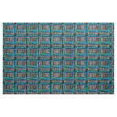 Moderne naam Collage Kinder/Boys Blue Stof (Yard (91,4 cm))