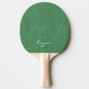 Moderne naam Cool Green Denim Print Tafeltennisbatje