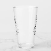 Moderne Naam Eenvoudig Bier Glas (Links)