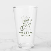 Moderne naam eenvoudige bier glas (Achterkant)