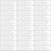 Moderne naam en adreslabel van gasten sticker (Voorkant)