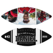 Moderne Naam en Tekst Foto Bewaarschrift Gift American Football (Panelen)