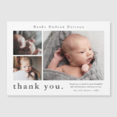 Moderne naam Foto Collage Baby Hartelijk dank (Voorkant)