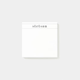 Moderne naam gepersonaliseerde briefpapier post-it® notes