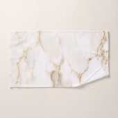 Moderne naam goudkleurig marmeren patroon bad handdoek (Handdoek)