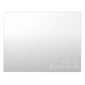 Moderne  naam | Gradiënt grijs Notitieblok (Voorkant)