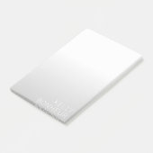 Moderne  naam | Gradiënt grijs Post-it® Notes (Schuin)