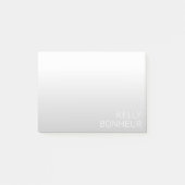 Moderne naam | Gradiënt grijs Post-it® Notes (Voorkant)