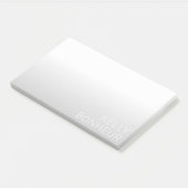 Moderne  naam | Gradiënt grijs Post-it® Notes (Schuin)