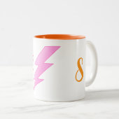 Moderne Naam & Initiaal Hot Chocolate Mok voor Mei (Voorkant rechts)