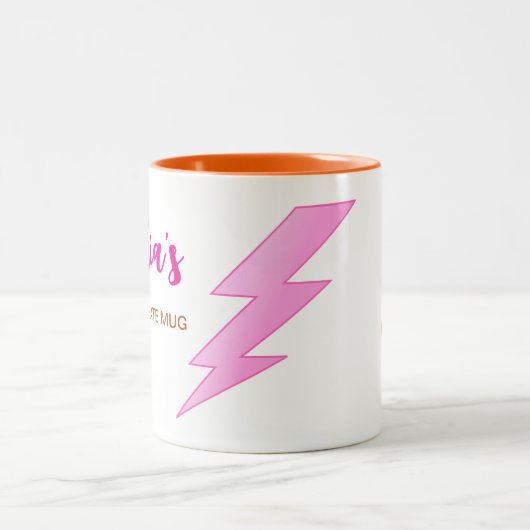 Moderne Naam & Initiaal Hot Chocolate Mok voor Mei (Center)