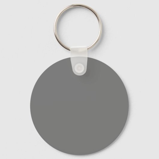 Moderne naam & Initialen Chic Grey Sleutelhanger (Achterkant)