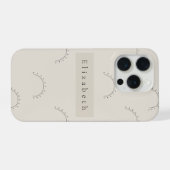 Moderne naam  iPhone hoesje (Achterkant horizontaal)