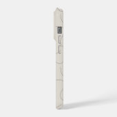 Moderne naam  iPhone hoesje (Linkerkant)