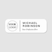 Moderne naam, Logo en titel Naamplaatje (Voorkant)