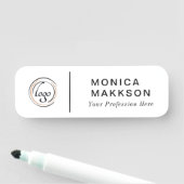 Moderne naam, Logo en titelnaam Naamplaatje (In situ)