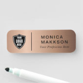 Moderne naam, Logo en titelnaam Naamplaatje (In situ)