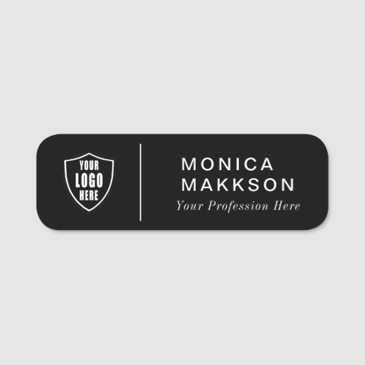 Moderne naam, Logo en titelnaam Naamplaatje (Voorkant)