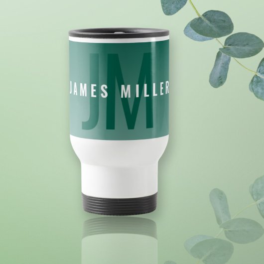 Moderne Naam met Vette Groen (of om het even welke Reisbeker