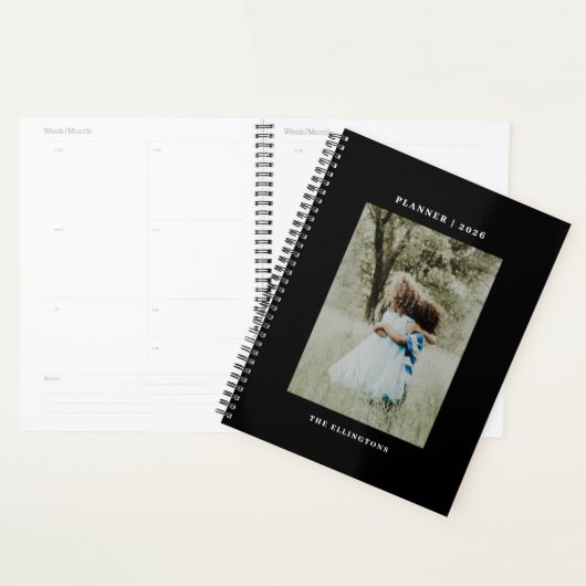 Moderne Naam Monogram Foto 2022 Planner (Display)