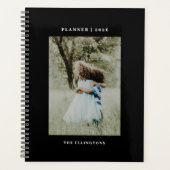 Moderne Naam Monogram Foto 2022 Planner (Voorkant)