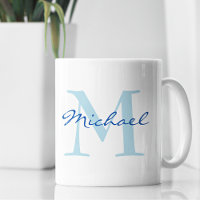Moderne naam & Monogram Initiaal Classic