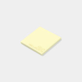 Moderne naam (of andere tekst) Geel Post-it® Notes (Schuin)