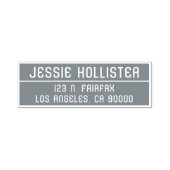 Moderne naam of bedrijfsretouradres zelfinktende stempel (Design)