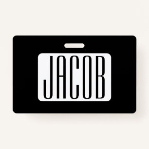 Moderne Naam of bewerkbare Merknaam voor Bedrijf Badge