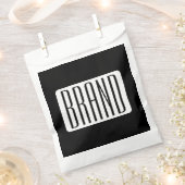 Moderne Naam of bewerkbare Merknaam voor Bedrijf Bedankzakje (Geknipt)