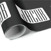 Moderne Naam of bewerkbare Merknaam voor Bedrijf Cadeaupapier (Rol Hoek)