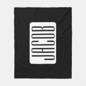 Moderne Naam of bewerkbare Merknaam voor Bedrijf Fleece Deken (Voorkant)