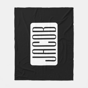 Moderne Naam of bewerkbare Merknaam voor Bedrijf Fleece Deken