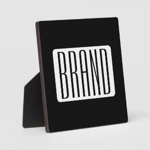 Moderne Naam of bewerkbare Merknaam voor Bedrijf Fotoplaat