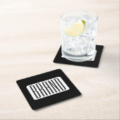 Moderne Naam of bewerkbare Merknaam voor Bedrijf Kartonnen Onderzetters (Insitu)