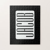 Moderne Naam of bewerkbare Merknaam voor Bedrijf Legpuzzel (Verticaal)