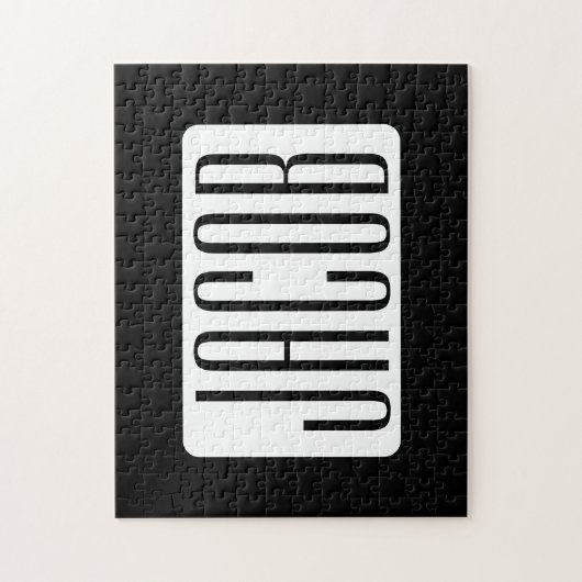 Moderne Naam of bewerkbare Merknaam voor Bedrijf Legpuzzel (Verticaal)