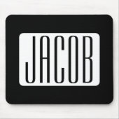 Moderne Naam of bewerkbare Merknaam voor Bedrijf Muismat (Voorkant)