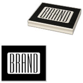 Moderne Naam of bewerkbare Merknaam voor Bedrijf Rubberstempel (Gestempeld)