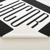 Moderne Naam of bewerkbare Merknaam voor Bedrijf Sherpa Deken (3/4)