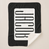 Moderne Naam of bewerkbare Merknaam voor Bedrijf Sherpa Deken (Voorkant)