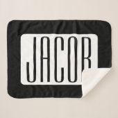 Moderne Naam of bewerkbare Merknaam voor Bedrijf Sherpa Deken (Voorkant (horizontaal))