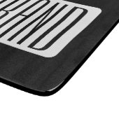 Moderne Naam of bewerkbare Merknaam voor Bedrijf Snijplank (Hoek)