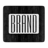 Moderne Naam of bewerkbare Merknaam voor Bedrijf Snijplank (Voorkant)