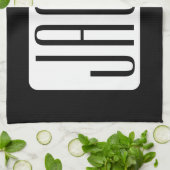 Moderne Naam of bewerkbare Merknaam voor Bedrijf Theedoek (Gevouwen)